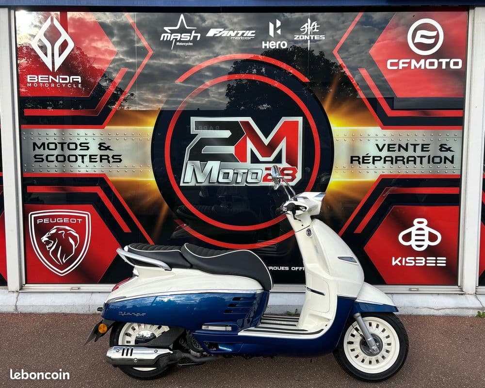 Django 125 Classique Bleu, Peugeot Motocycles, A1